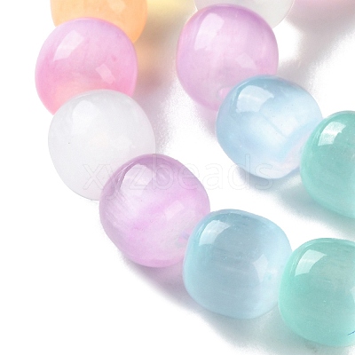 Natural Selenite Beads Strands G-B103-A01-010-1