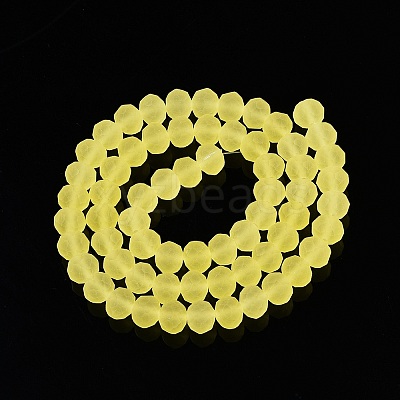 Transparent Glass Beads Strands EGLA-A044-T8mm-MD29-1