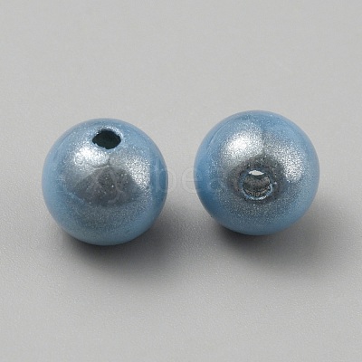 Matte Spray Painted Acrylic Beads OACR-TAC0001-13A-1