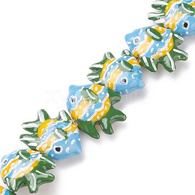 Handmade Porcelain Beads X1-PORC-G002-54K-1