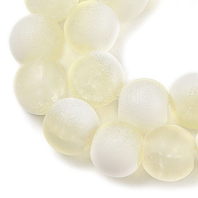Frosted Crackle Glass Beads X1-GLAA-U001-6mm-M11-1