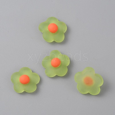 Spring Theme Translucent Resin Cabochons RESI-TAC0016-10D-1