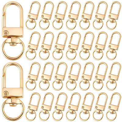 36Pcs Alloy Swivel Clasps PURS-CN0001-12P-1