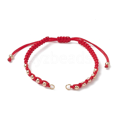 Polyester Braided Bead Bracelet Making AJEW-JB01250-01-1