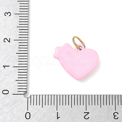 304 Stainless Steel Enamel Pendants SA-CBA08A6-05G-1