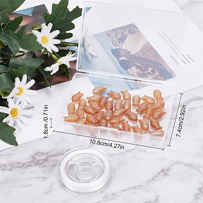 DIY Fish Beaded Bracelet Making Kit EGLA-SC0001-09C-1