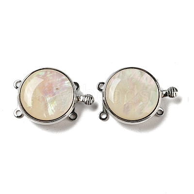 White Shell Box Clasp G-C104-06A-P-1