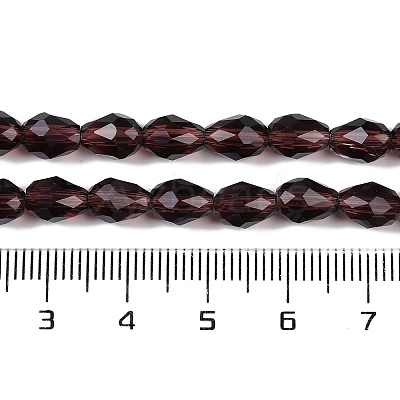 Transparent Glass Beads Strands EGLA-N013-T8mm-D05-1