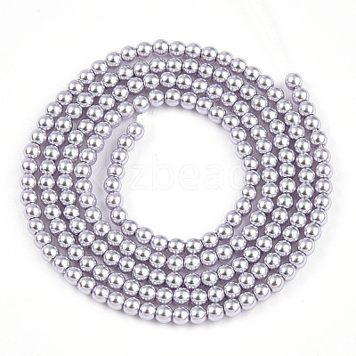 Baking Paint Pearlized Glass Pearl Bead Strands HY-N002-2mm-A04-1