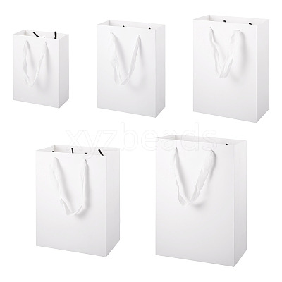 10Pcs 5 Sizes Kraft Paper Gift Shopping Bags Set ABAG-TA0002-23A-1