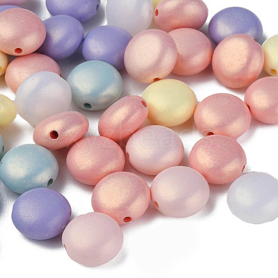 Spray Painted Acrylic Beads MACR-N006-17-C01-1