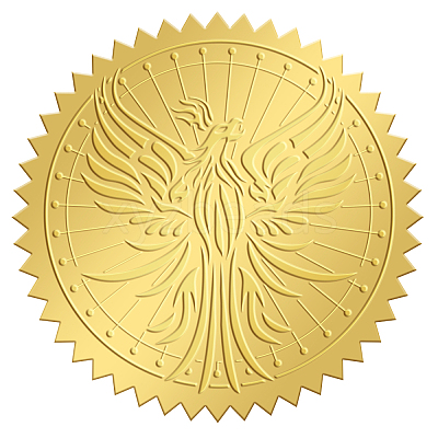 Self Adhesive Gold Foil Embossed Stickers DIY-WH0211-197-1