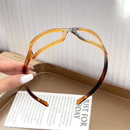 Glasses Frame Shape Plastic Hair Bands for Women PW-WG82870-01-1