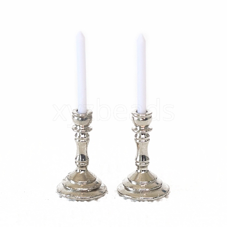 Alloy Candle Holder Miniature Ornaments PW-WG7A026-02-1