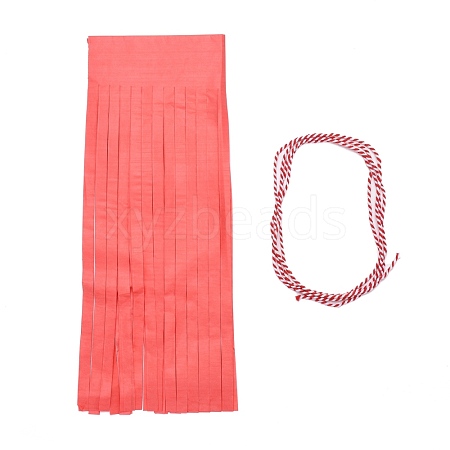 Paper Tassel Banner AJEW-WH0007-01L-1