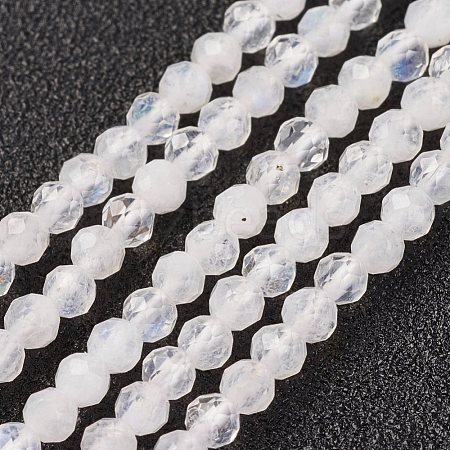 Natural Rainbow Moonstone Bead Strand X-G-G680-53-1