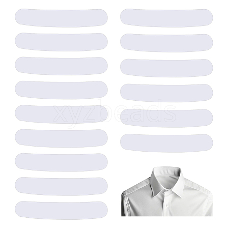 Plastic Collar Stays for Men's Dress Shirts AJEW-HY0003-21A-1