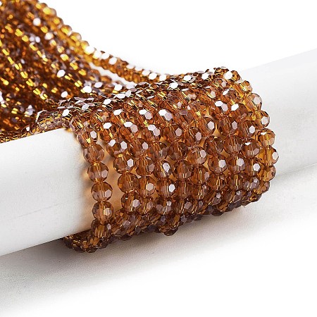 Electroplate Transparent Glass Beads Strands LS-EGLA-A035-T4mm-A04-1