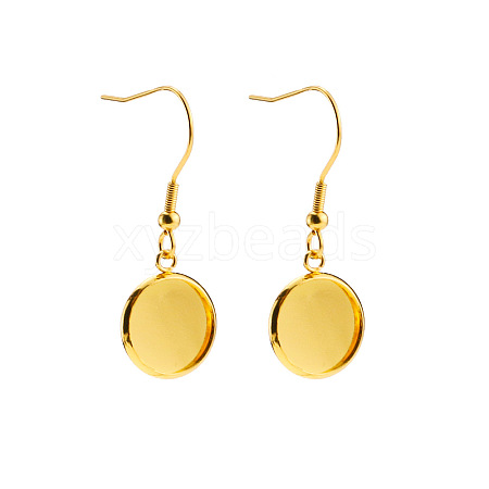 Stainless Steel Dangle Earrings EJEW-P001-A05-G-1