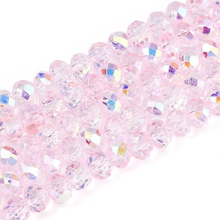Transparent Glass Beads Strands EGLA-N016-4mm-04-1