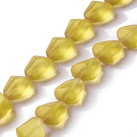Transparent Frosted Glass Beads Strands LS-FGLA-S001-02D-1