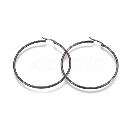 304 Stainless Steel Big Hoop EarRing Shapes EJEW-L222-11D-1