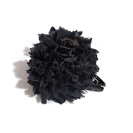 Plastic Flower Claw Hair Clips PW-WG6D8BD-02-1