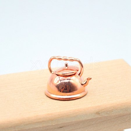 Dollhouse Miniature Alloy Kettle Vintage Hot Water Pot PW-WG1069E-03-1