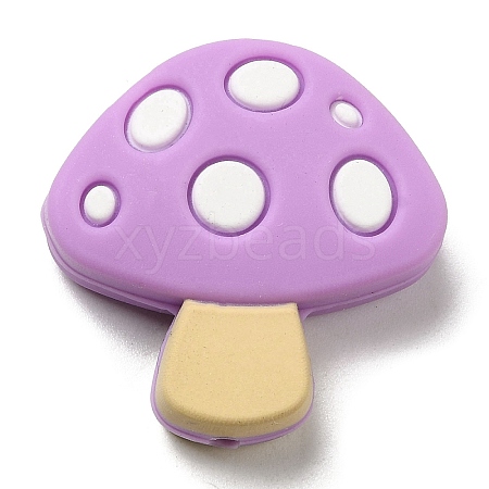 Mushroom Food Grade Eco-Friendly Silicone Focal Beads LS-SIL-Z005-01A-1