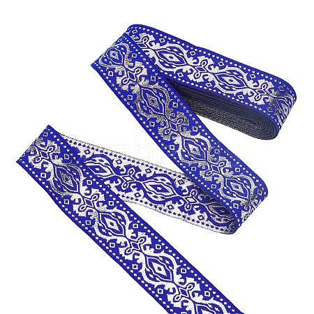 1Pc Ethnic Style Polyester Embroidery Ribbon OCOR-ME0001-36B-1