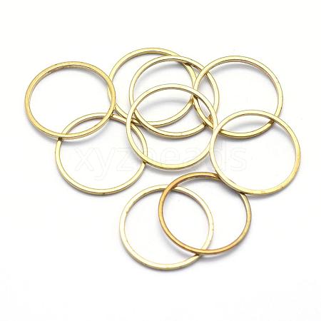 Brass Linking Rings KK-P119-20-18mm-RS-1