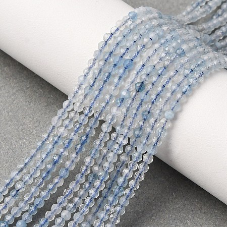 Natural Aquamarine Beads Strands G-F509-02-2mm-1