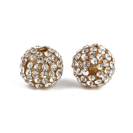 Resin Rhinestone Beads RB-A025-10mm-A37-1