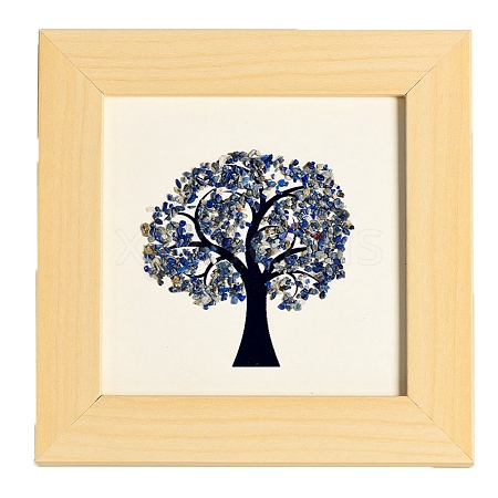 Natural Lapis Lazuli and Wooden Picture Frame PW-WG1C5C1-05-1