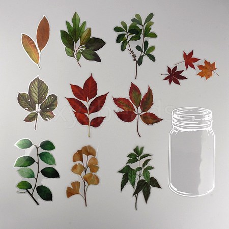 11Pcs 11 Styles PET Waterproof Stickers AJEW-WH0282-46-1