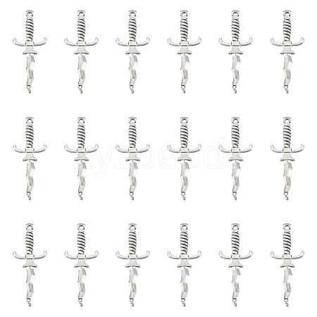 30Pcs Tibetan Style Alloy Connector Charms TIBEP-UN0001-09-1