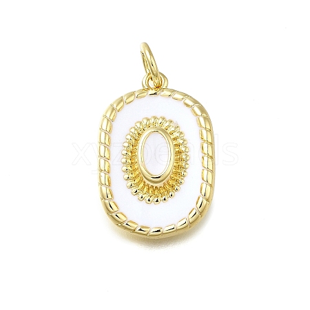 Brass Enamel Pendants X-KK-K400-20G-01-1