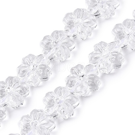 Transparent Glass Beads Strands GLAA-N001-55-1