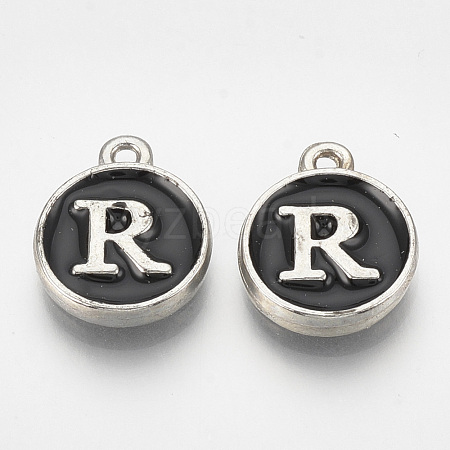 Alloy Enamel Charms ENAM-T007-01-R-1