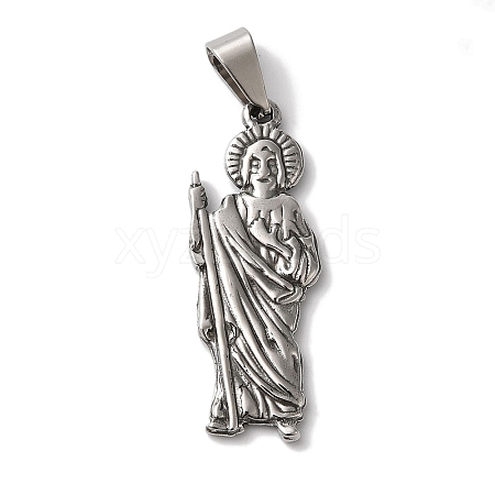 Non-Tarnish 304 Stainless Steel Pendants STAS-L081-037P-1