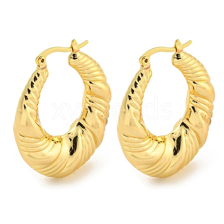 Rack Plating Brass Hoop Earrings EJEW-M247-10G-1