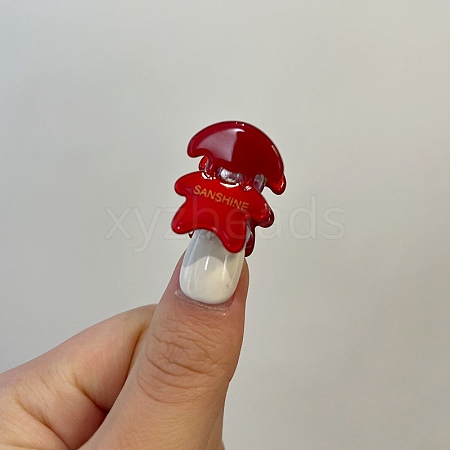 Mushroom Acetate Claw Hair Clips PW-WGBAE2C-04-1