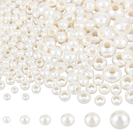 ABS Plastic Imitation Pearl Beads KY-NB0001-42-1