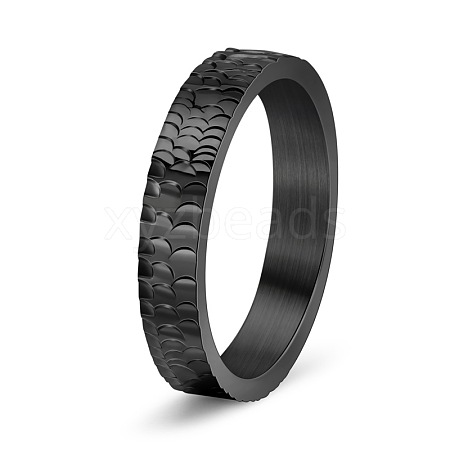 Titanium Steel Chunky Rings PW-WGDB03E-07-1