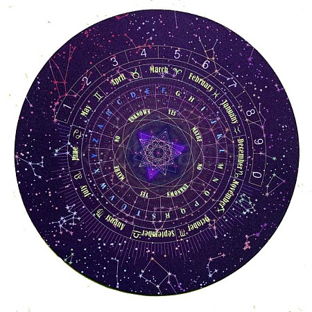 Round Eco-friendly Rubber Pendulum Altar Mats WICR-PW0008-01-1