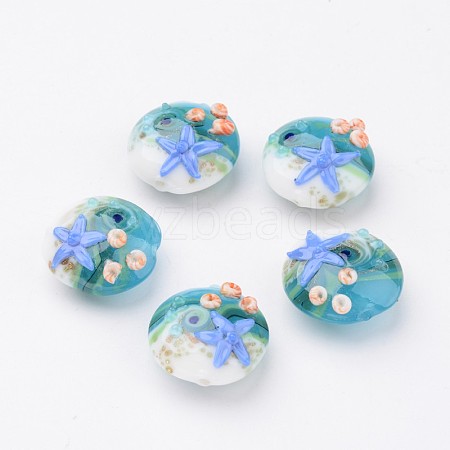 Ocean Style Handmade Lampwork Beads LAMP-J071-01-1