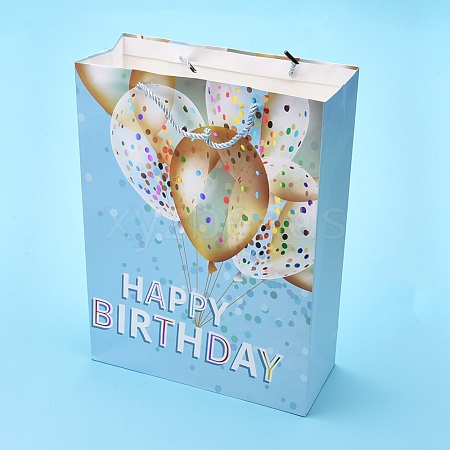 Balloons Pattern Birthday Paper Gift Bags DIY-I030-05-1