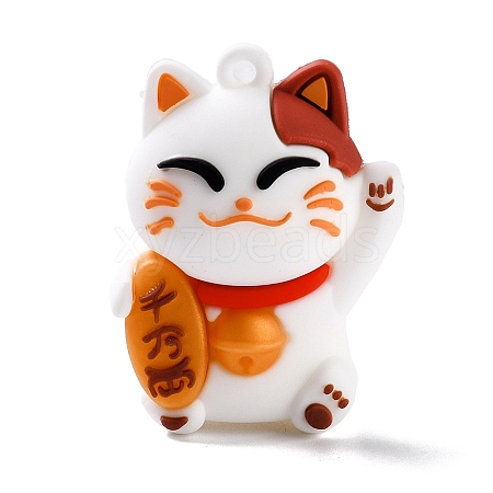 PVC Cartoon Lucky Cat Doll Pendants X-KY-F017-04-1