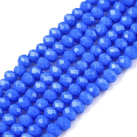 Opaque Solid Color Imitation Jade Glass Beads Strands EGLA-A044-P2mm-D32-1