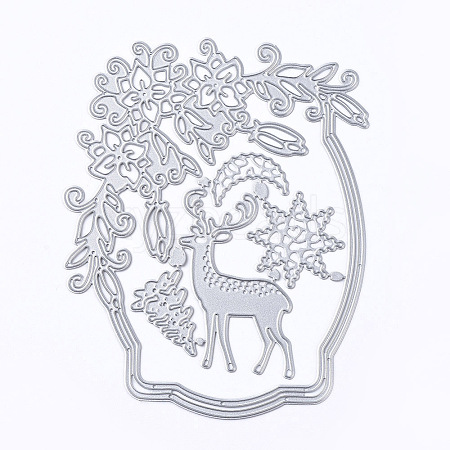 Sika Deer Frame Carbon Steel Cutting Dies Stencils DIY-F046-01-1